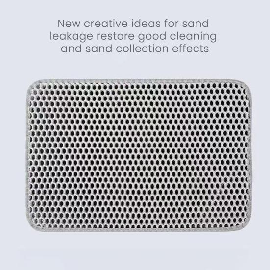 EVA Kattesandmatte Dobbelt Lag Stor Hull Anti-skli Sandskål Filtermatte Effektiv Rengjøring Pustende Design Kattetilbehør