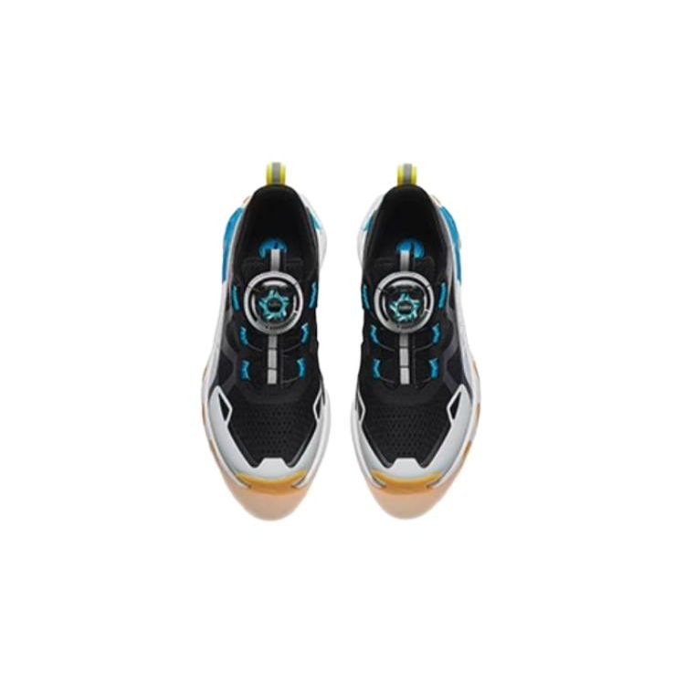 Anta Kids Comfortable Shock Absorbing Durable Low Top Running Shoes Kids Running Shoes Black Gray T12425521-3