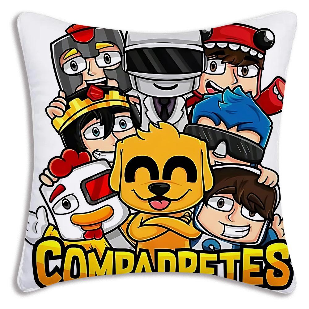 Anime For M-Mikecracks Pillow Covers Cartoon Sofa Decorative Home Double-sided Printing Short Plush Cute Cushion Cover
