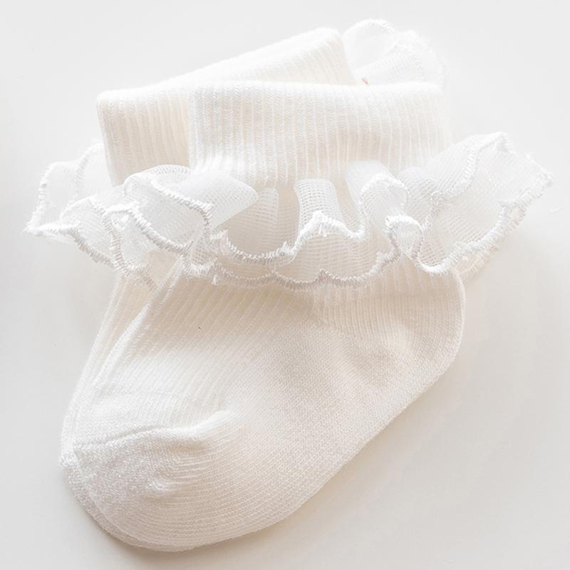 Citgeett Herbst Kleinkind Baby Mädchen Spitze Rüschen Kleinkind Süße Prinzessin Socken Frühling Herbst Niedliche Kindersocken
