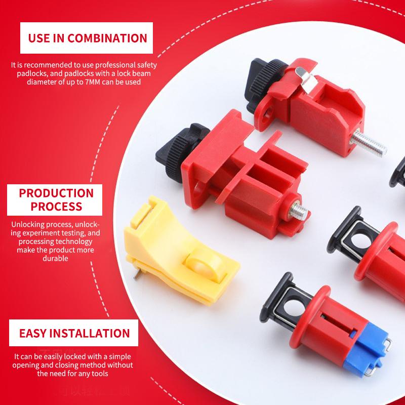 Circuit Breaker Lockout Device Electrical Miniature Circuit Breaker Lock Pin Out Standard Industrial Grade Switch