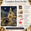 Nativity Scene Christmas Night Scene Pearl Painting Kit Handmade Pearl Art Craft Kit  Home Decor