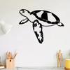 Coastal Sea Turtle Metal Wall Art Ocean Silhouette Decor Nautical Iron Sculpture for Living Room Bathroom Beach House Rust Proof Art Easy to Hang