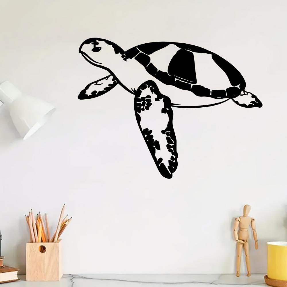 Coastal Sea Turtle Metal Wall Art Ocean Silhouette Decor Nautical Iron Sculpture for Living Room Bathroom Beach House Rust Proof Art Easy to Hang