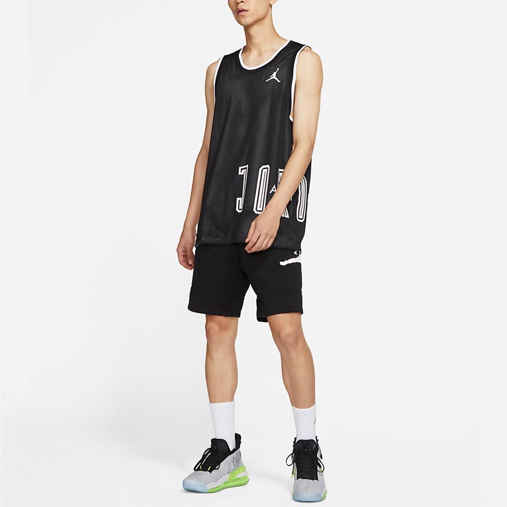 Air Jordan Sport Dna Logo Print Reversible Mesh Basketball Tank Top Men Tops Black DA7235-010