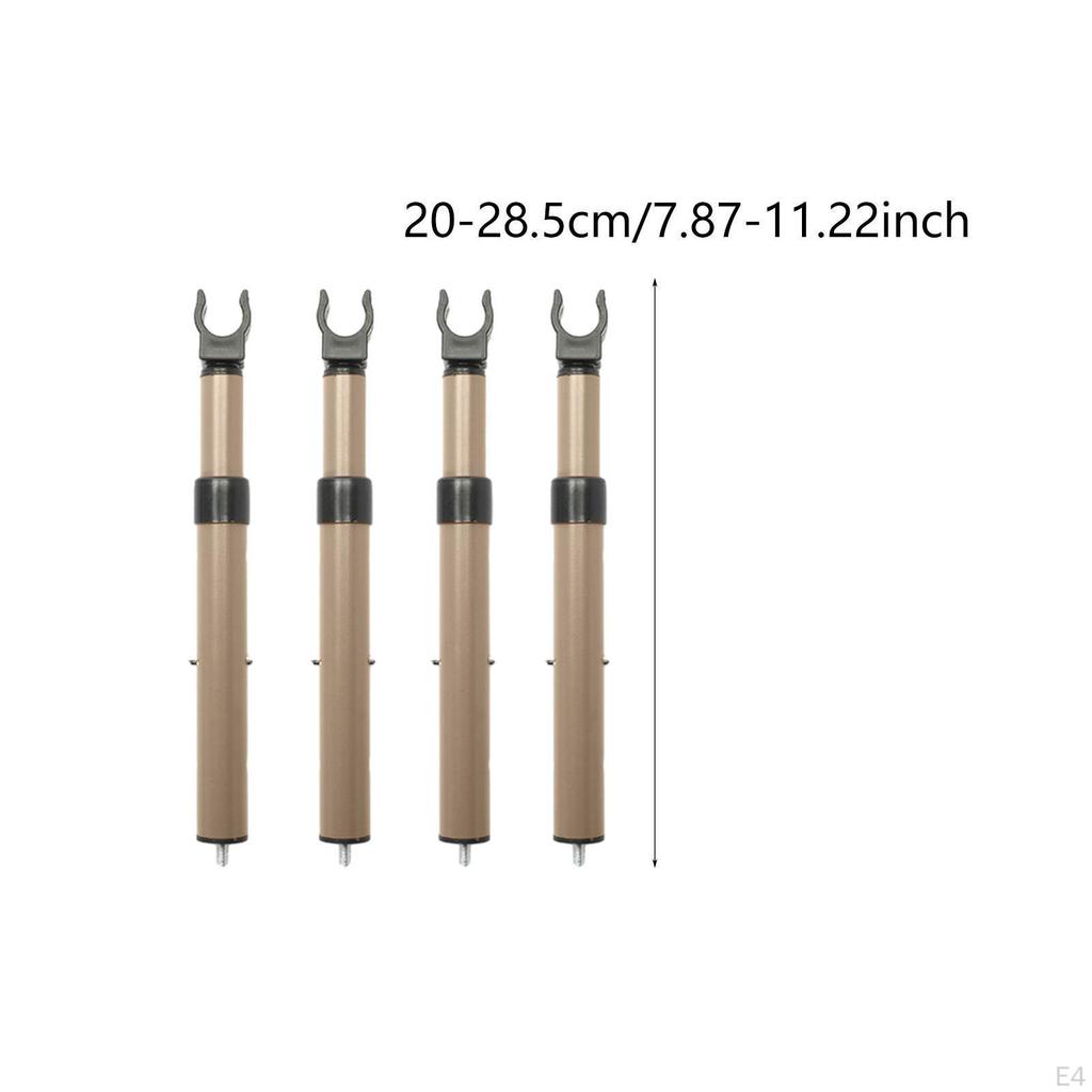 4 Pieces Camping Cart Table Support Rod Lifting Bracket Heavy Duty Heightening Holder Detachable