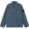 Solid Color Single-Breasted Long Sleeve Chest Pocket Shirt Men Shirts L1S141200001S0J18-V0021