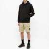 STONE ISLAND Garment Dyed Popover Hoodie 'Black' Men's 741564151-V0029