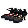 Damenmode Satinüberzug Tanzschuhe Weich Atmungsaktiv Damen Latein Tanzschuh Sport Ballsaal Latein Mädchen Ballsaalschuhe