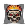 Black Grey Skull Face Día De Los Muertos Pillowcases Novelty Pillow Case For Sofa Home Decor Soft Pillow Cover