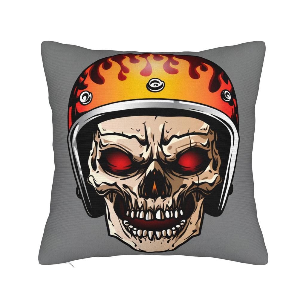 Black Grey Skull Face Día De Los Muertos Pillowcases Novelty Pillow Case For Sofa Home Decor Soft Pillow Cover