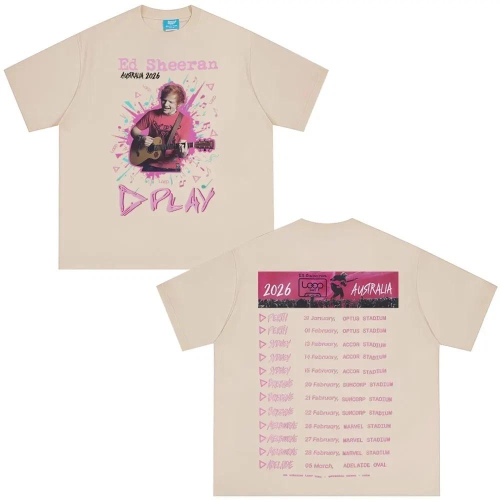 Ed Sheeran Printed TShirt Tour Merchandise TShirt Unisexs and Womens Fashion Summer Comfort TShirt Fan Gift