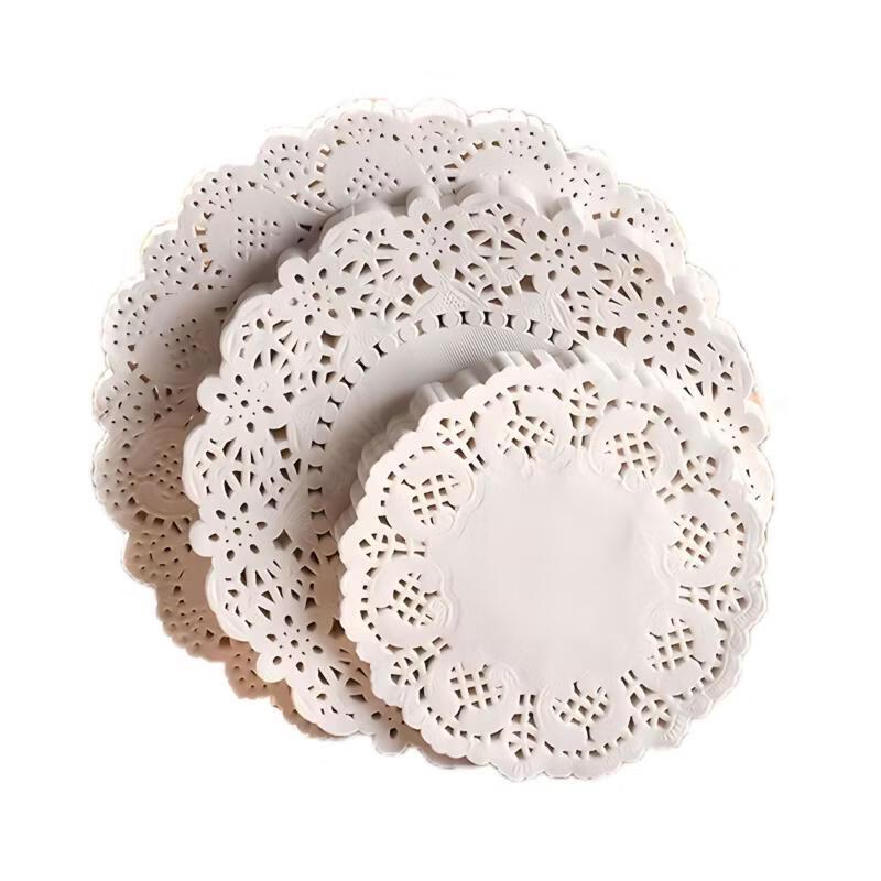 OIMG Disposable Oil-Absorbing Lace Paper Liners