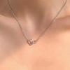 Damen Alltags-Wellen-Quadratring-Halskette (2 Farben)