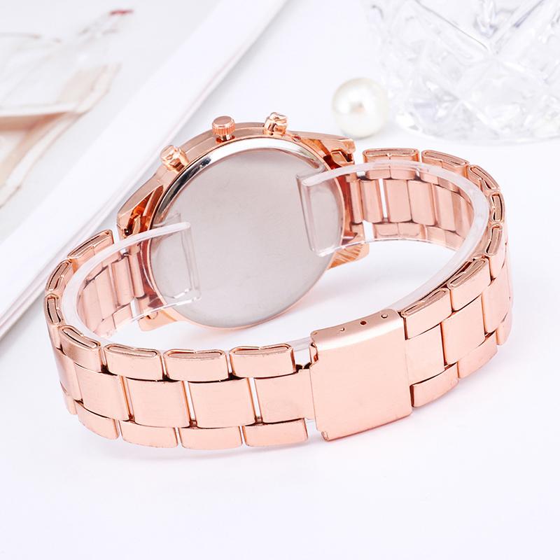 Luxury Women Watches Fashion Rose Gold Watch Ladies Bracelet Wristwatches Stainless Steel Silver Strap Female Quartz Watch Clock