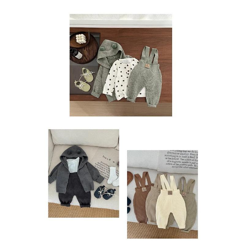 Autumn Baby Sleeveless Knit Romper Newborn Knitted Overalls Boy Girl Infant Jumpsuit Toddler Clothes