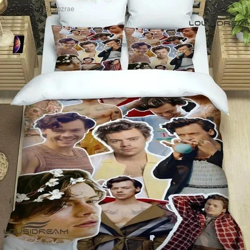 Zanger H-Harry-Styles Beddengoed Sets Exquise Beddengoed Set Dekbedovertrek Beddekbed Set Beddengoed Set Luxe Verjaardagscadeau