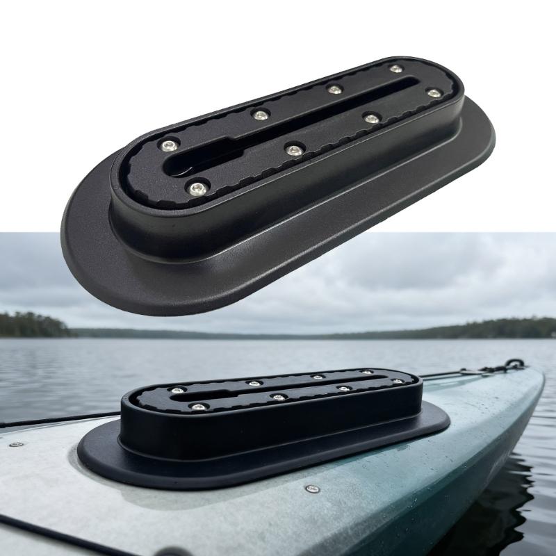 Plastic Mounting Elliptical Base Kayak Accessory With Track Universals Kayak Rail Adapters For Fishing And Water Sports