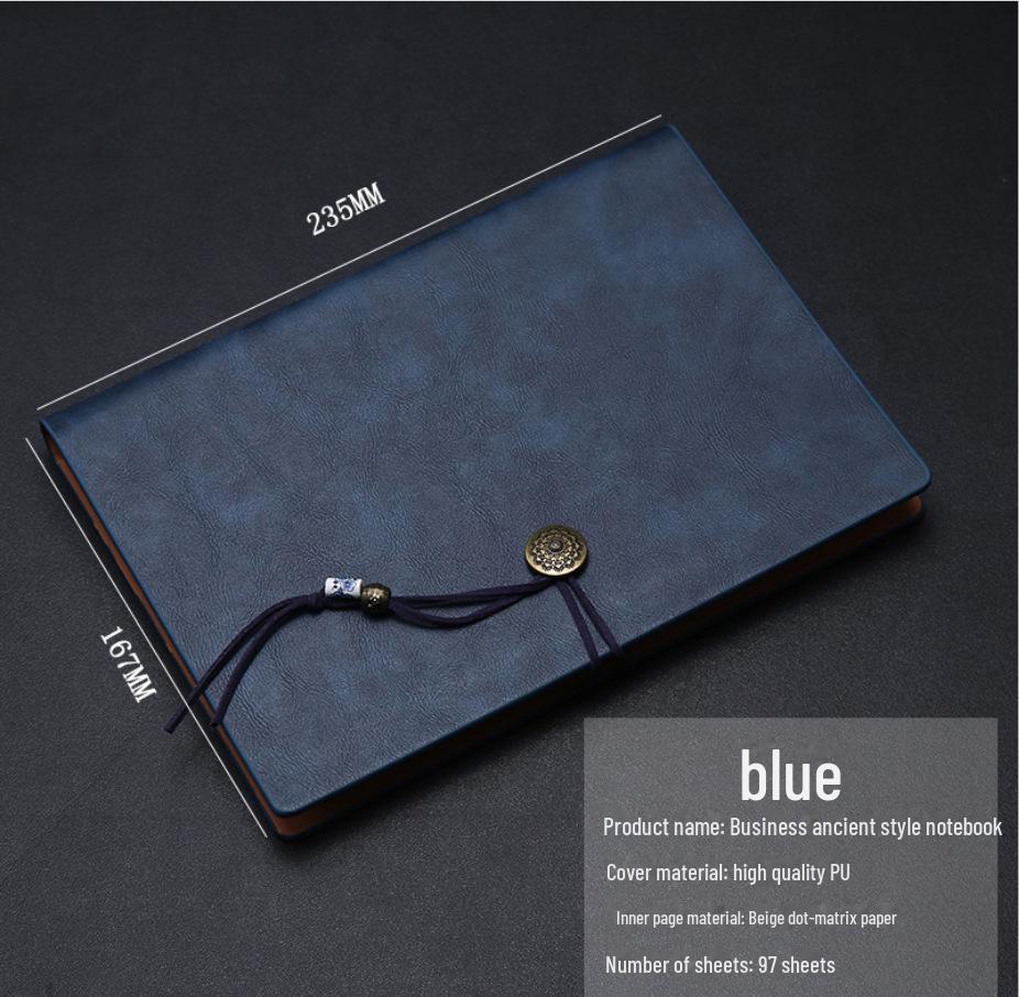 Retro Chinesischer Knoten A5 Loseblatt-Notizbuch - Business-Stil B5 Notizblock mit individuellem Logo