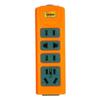 High-Power Rubberized Wireless Power Strip with 13-18 Hole Mop Socket