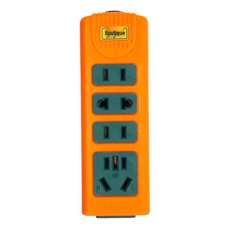 High-Power Rubberized Wireless Power Strip with 13-18 Hole Mop Socket