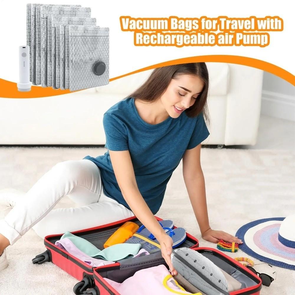 Gifts Portable Vacuum Compression Bag Multi-function Moistureproof Travel Storage Bag Large Capacity Vacuum Packing Bags