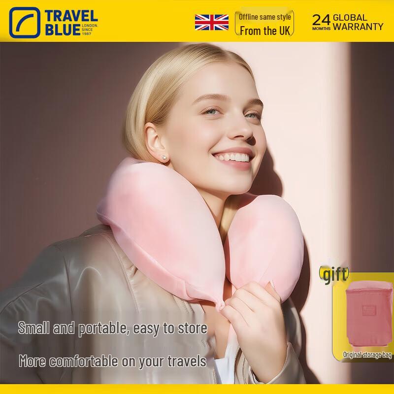 Travel Blue Memory Foam U-shaped Travel Neck Pillow