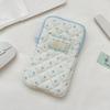 Cute Quilted Makeup Storage Bag Zipper Pencil Toiletry Organizer  Stationery Storage