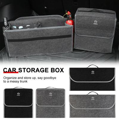 1 Pz Auto Morbido Feltro Borsa Portaoggetti Organizer Auto Pieghevole Borsa da Bagagliaio Per Nismo Qashqai Teana X Trail T32 T31 Tiida Juke