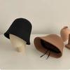 Windproof Wool Fisherman Hat Solid Color Fedora Hat Fashion Basin Hat  Women