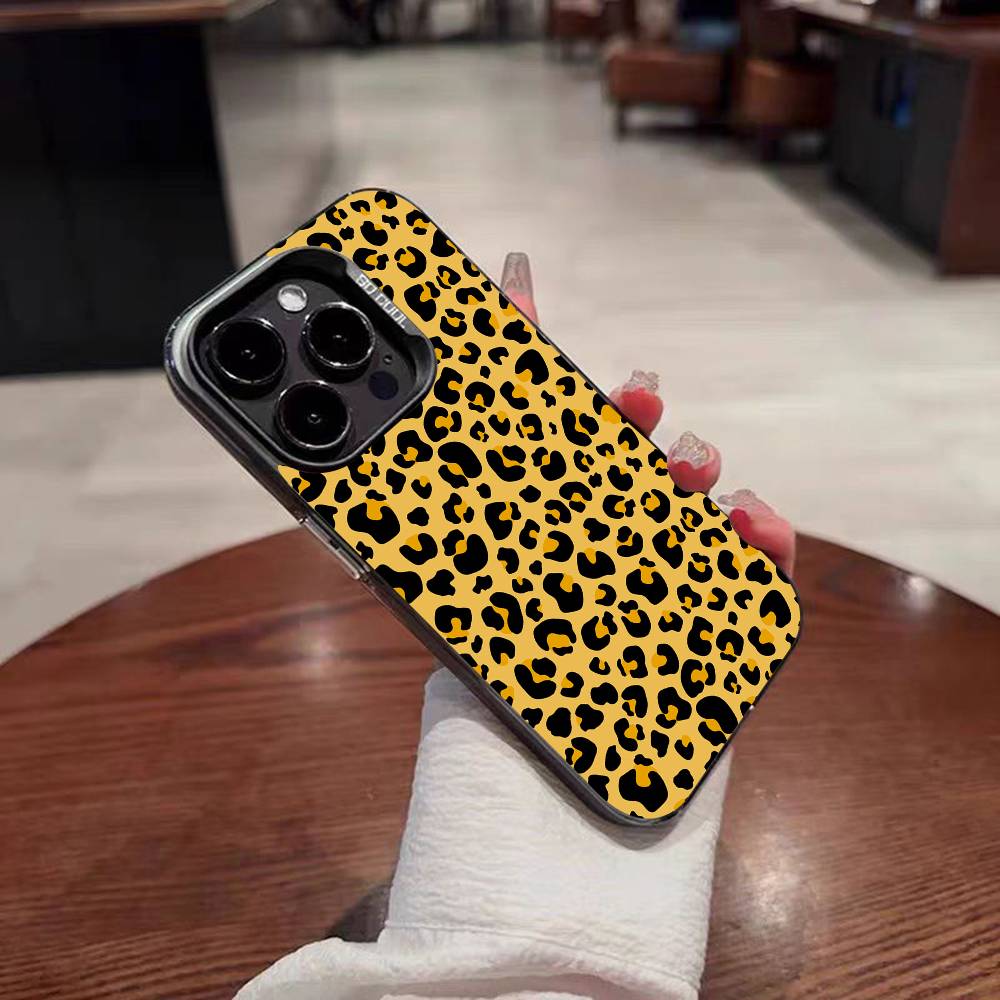 Sexy Leopard Print Phone Case For IPhone 17 16 15 14 13 12 Mini 11 8 7 Pro Max Plus Colorful Phone Case