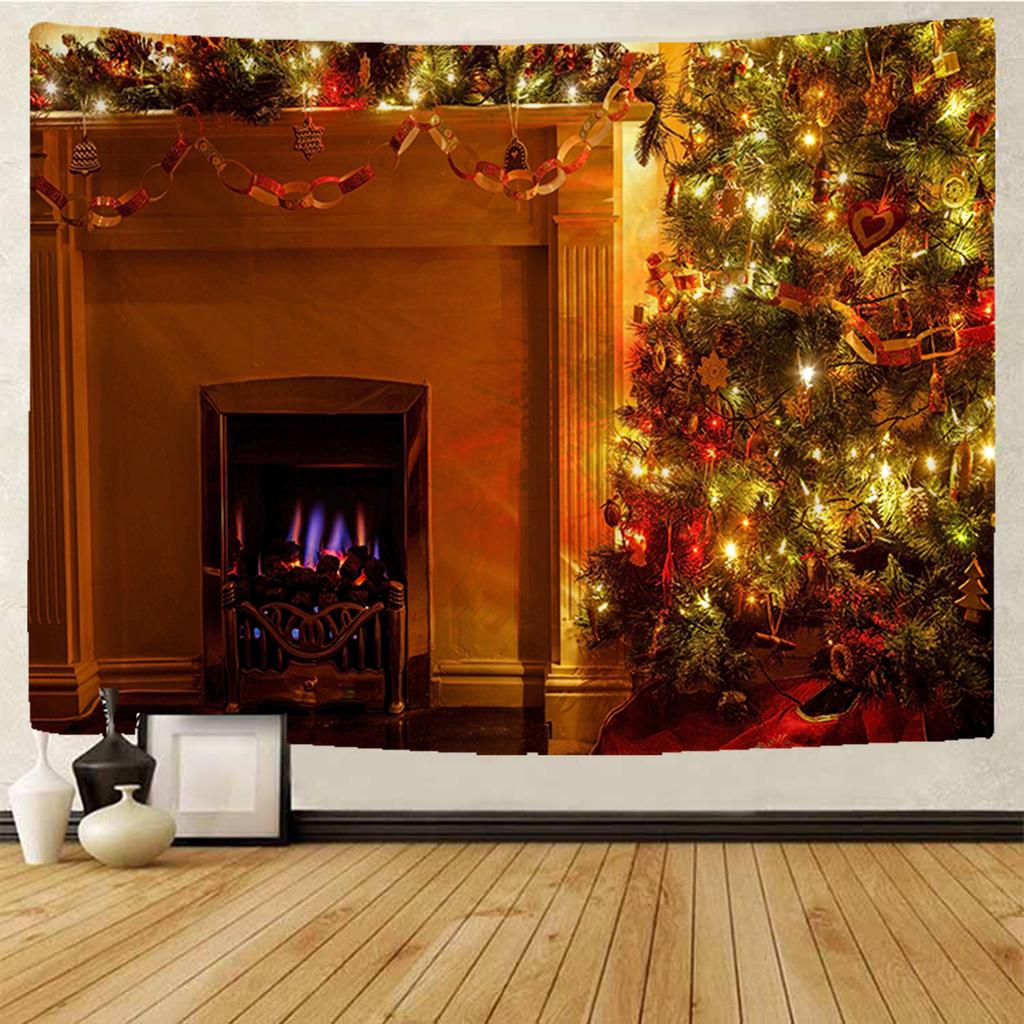 Christmas Tapestry Christmas Party Wall Tapestry Christmas Bedroom Dormitory Bar Party Decoration Tapestry