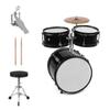 Kids Children Junior Beginners 3 Piece Drum Set Drums Kit Percussion Musical Instrument with Cymbal Drumsticks