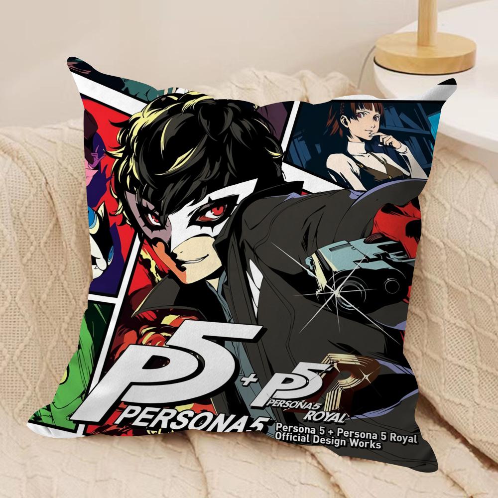 PPersona  Cushion Cover Soft Plush Fabric DoubleSided Printed Cushion Covers for All Seasons Home Decor