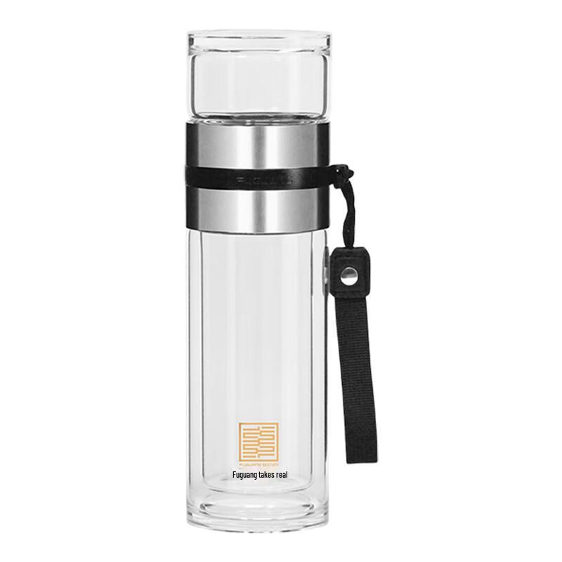 Fuguang Tea Master Double-Layer Glass Tea Cup