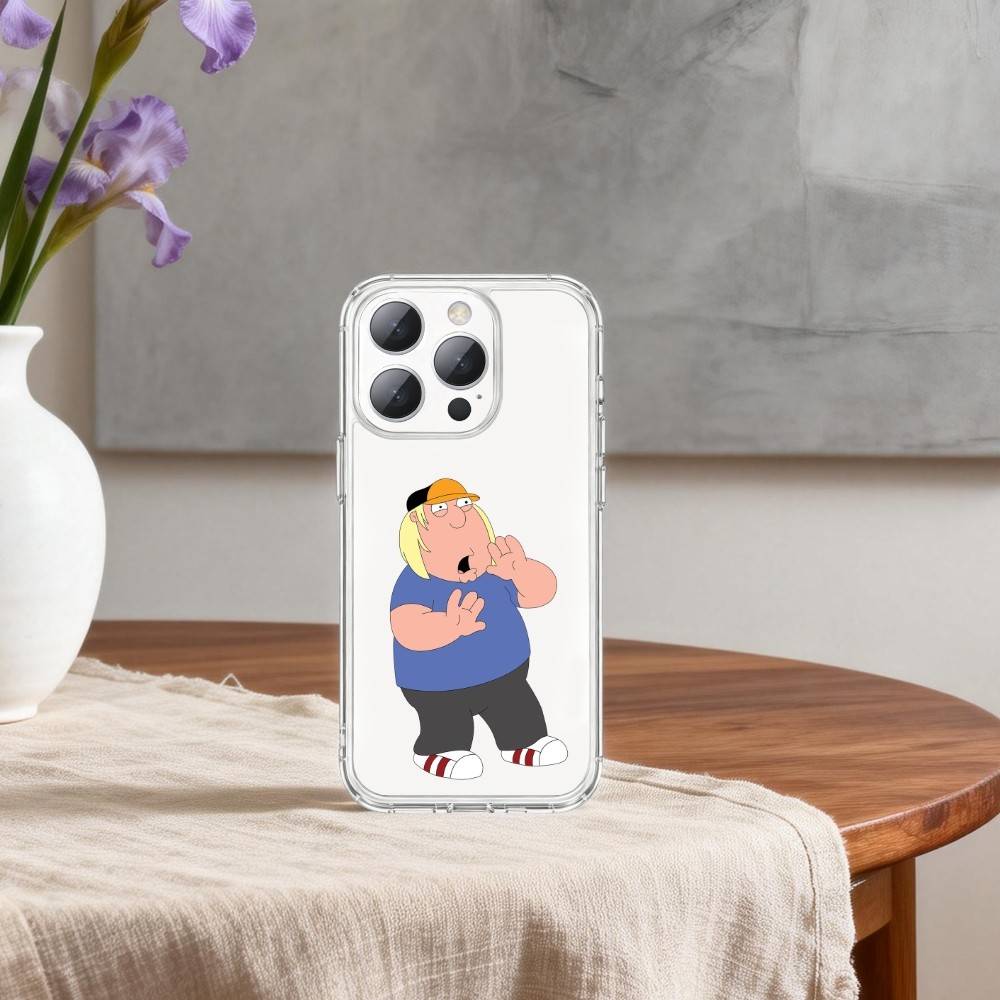 

F-Family F-Funny G-Guy Phone Case For iPhone17p 16 15 14 13 12 11 Mini Pro Max Plus Transparent Cover iPhone14Plus
