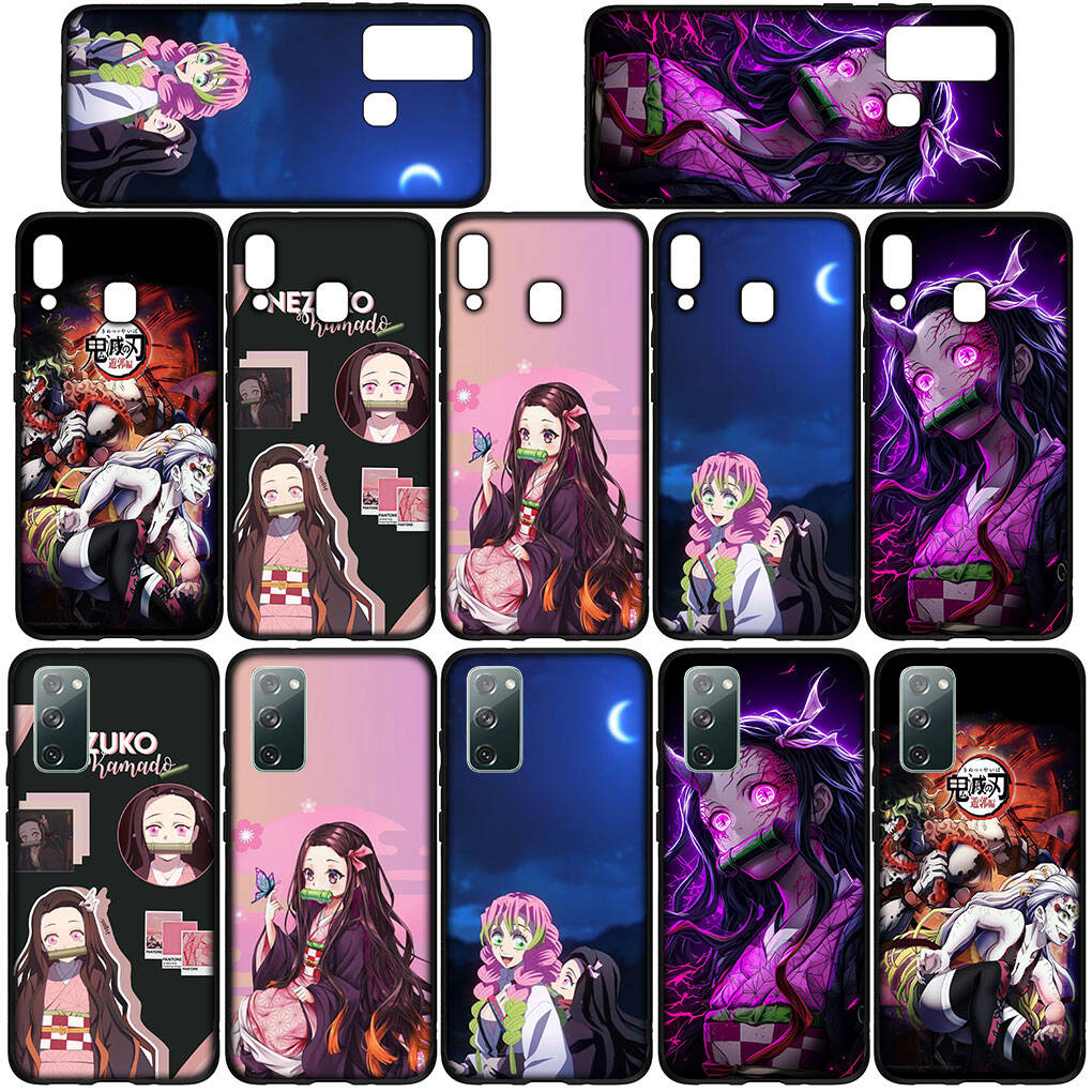 for Samsung Galaxy S25 S24 iPhone 17 16 15 Xiaomi Redmi Note 14 13 12 Plus Pro Max XR A37 A57 Case Nezuko Demon Slayer Daki Gyutaro OPPO Huawei Cover