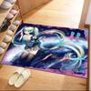 Hatsune Miku On The Moon Square rugs are a great choice for living rooms, bedrooms, home décor, and as gifts.