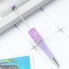 6Pcs Rhinestone Bead Ballpoint Pens Retractable Ballpoint Pen Write Smoothly Novelty Writing Pen for Student Game Reward