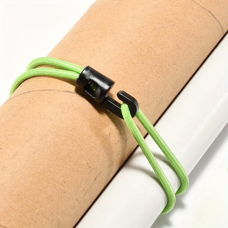 [Durable Rubber] Elastic Mini Luggage Straps | 3pcs | Green & Black Rubber | Durable, Foldable & Cold-Resistant, Secure Fastening | Travel