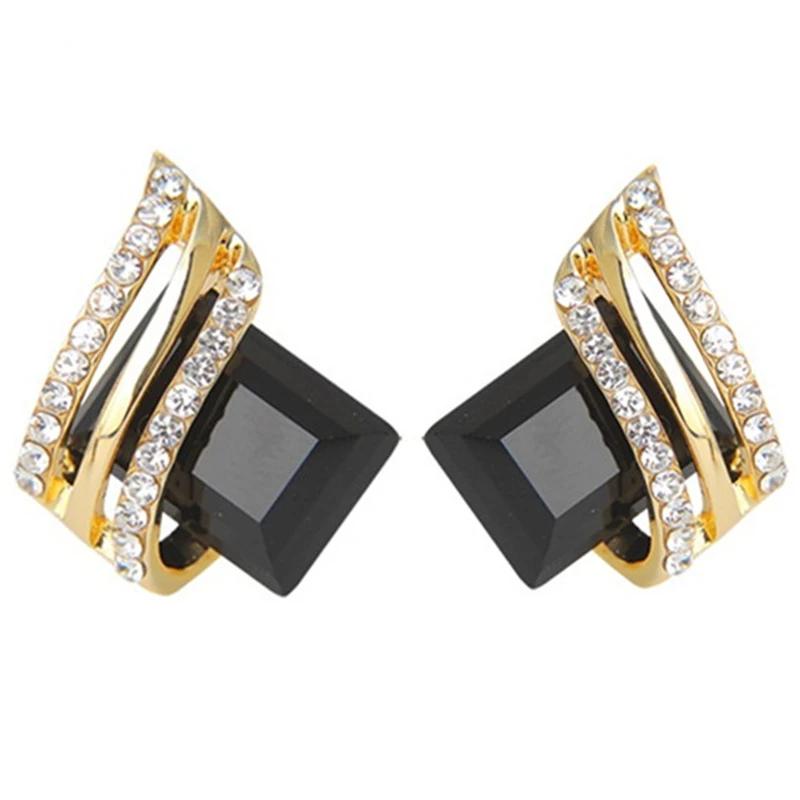 Zircon Crystal Rhombus Wings Earrings for Women Birthday Gifts Jewelry