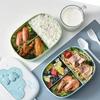 Portable Compartment Lunch Box Leakproof Food Container Bento Box Microwave Safe Meal Prep Storage School Outdoor Camping Picnic