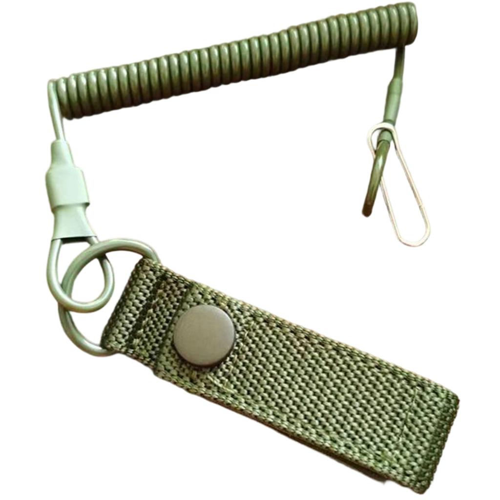 Spring  Rope Belt, Outdoor Nylon Woven Webbing Belt, Stainless Steel Wire Imitation Grabbing Elastic Waist Chain