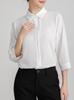 Shirt Blouse Sleeves Soft Dress Shirt Loose Fit Large Size No Iron Office Casual Fashion Commuting Everyday Highly Breathable White M [SPRING SEAON]
