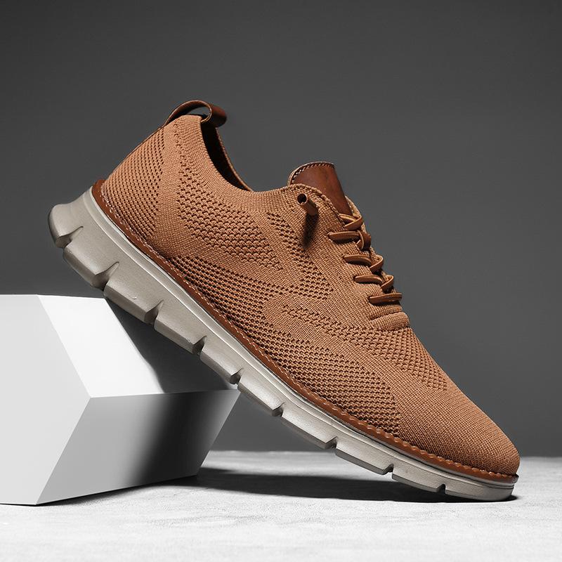 Men's summer breathable sneakers mesh large size flat bottom hundred running tide shoes