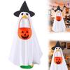 Porch Geese Ghost Outfit Holiday Porch Geese Ghost Costume Lawn Statue Halloween Clothes for Courtyard Fall Season Entrance