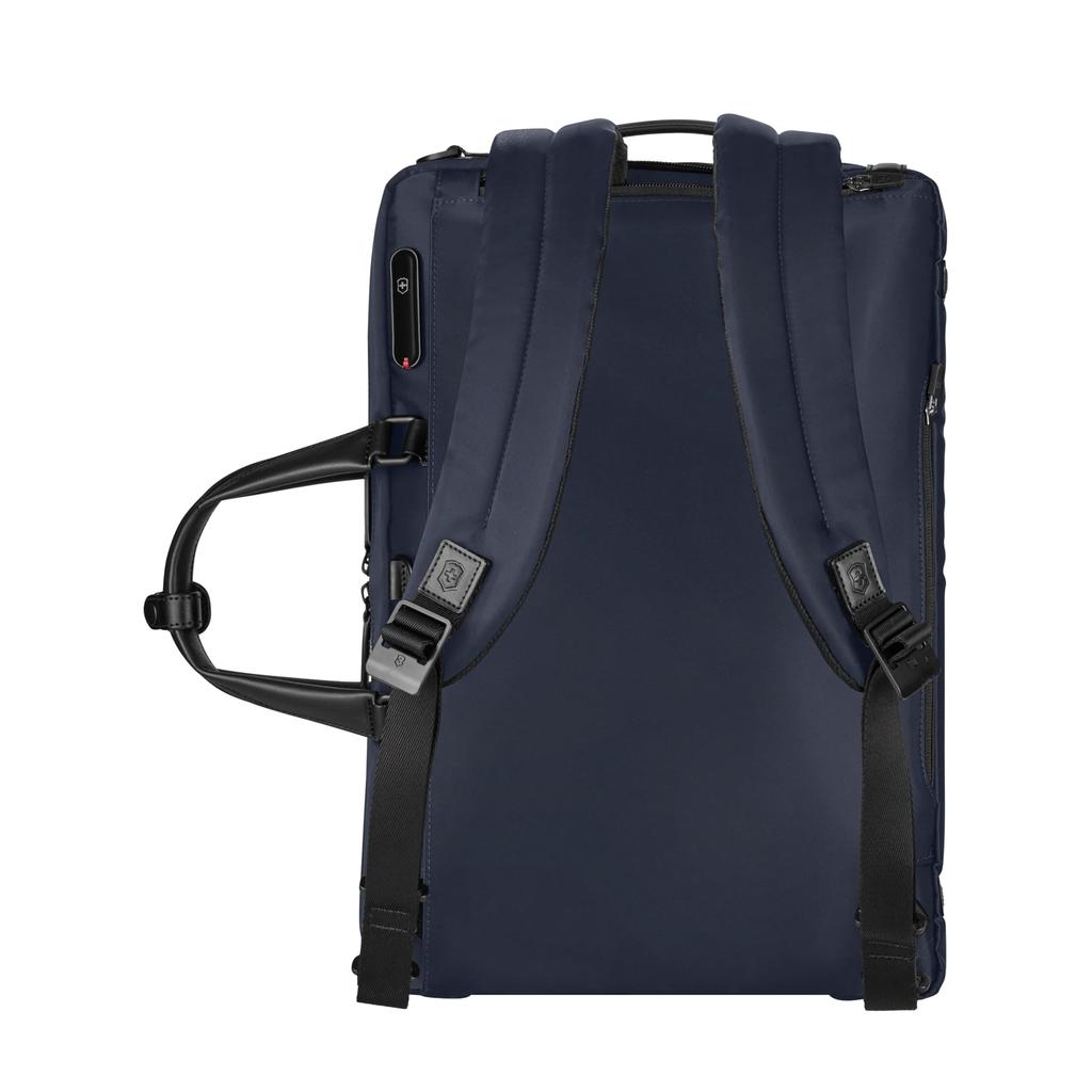 Victorinox Alox Nero Tasche mit innovativem drehbarem Vorderteil für Business und dünne Passform und A4 16L Ozeanblau 3-Wege-Logo, 3-Wege-Rucksack/Schulter