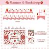 103 PCs Strawberry Party Decorations, Hombae Strawberry Decorations for Birthday Backdrop Balloon Garland Arch Happy Birthday Banner Cake Cupcake