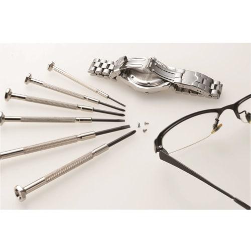 SUNDRY Precision Screwdriver Set, 6-Piece Set (+00/+0/+1/-1.4/-2.4/-3.0mm) with Storage Case, for Small Screws, Machine Screws, Watches, Glasses, Toys