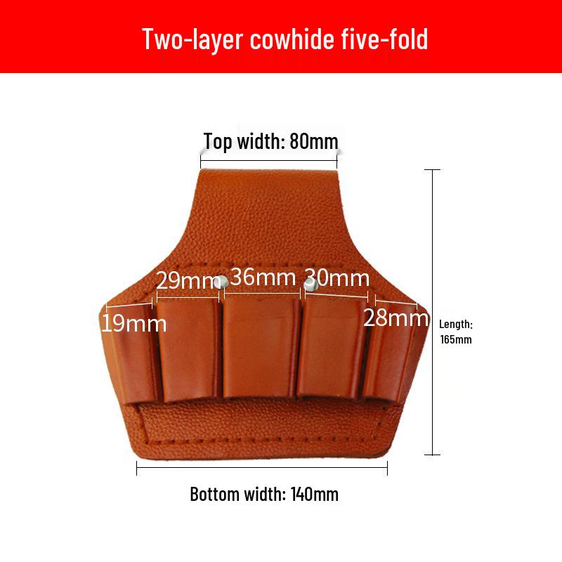 Set Centură Scule Electrician: Toc Multifuncțional din Piele de Vacă cu Suport pentru Clești